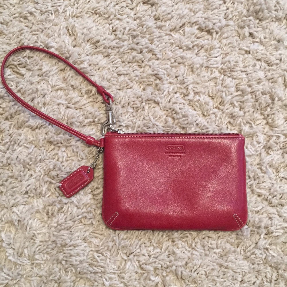 Coach Red Wristlet